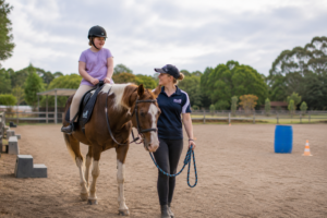 therapeutic riding lesson